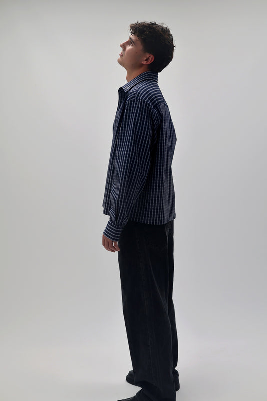 STINGEM SEERSUCKER BUTTON UP