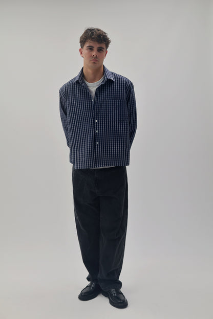 STINGEM SEERSUCKER BUTTON UP